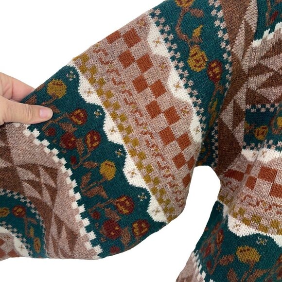 Cer Triko Mens Sweater Size Large Vintage Shetland Wool Crew Neck Long Sleeve - Picture 8 of 13